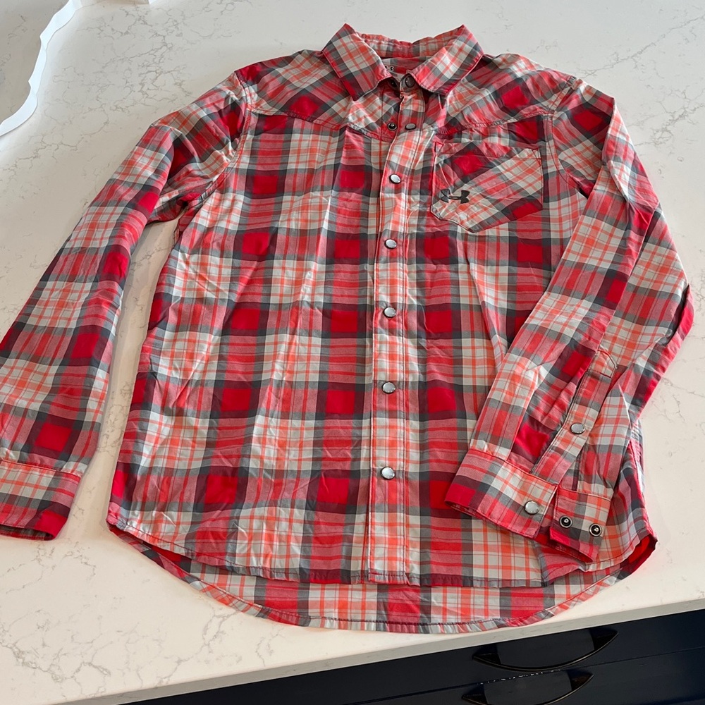 Under Armour men’s pearl snap shirt S